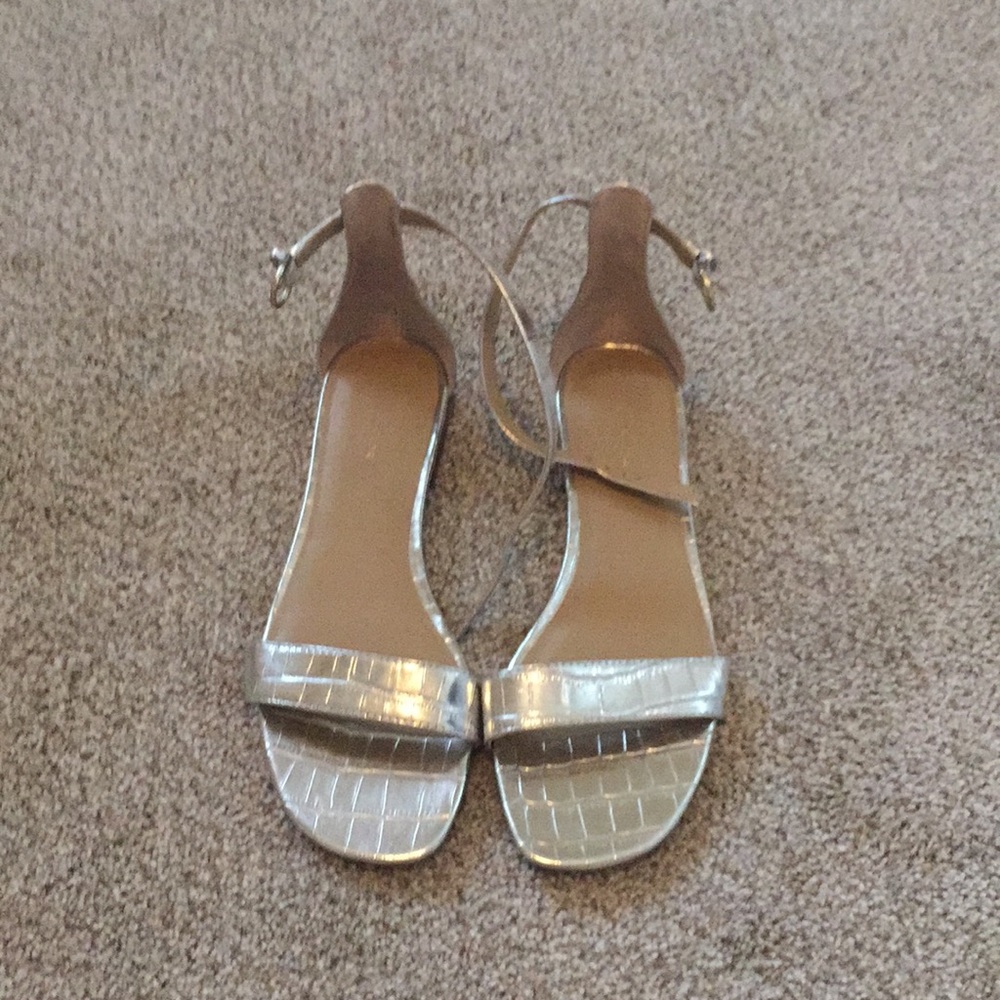 Ann Taylor Silver Sandals